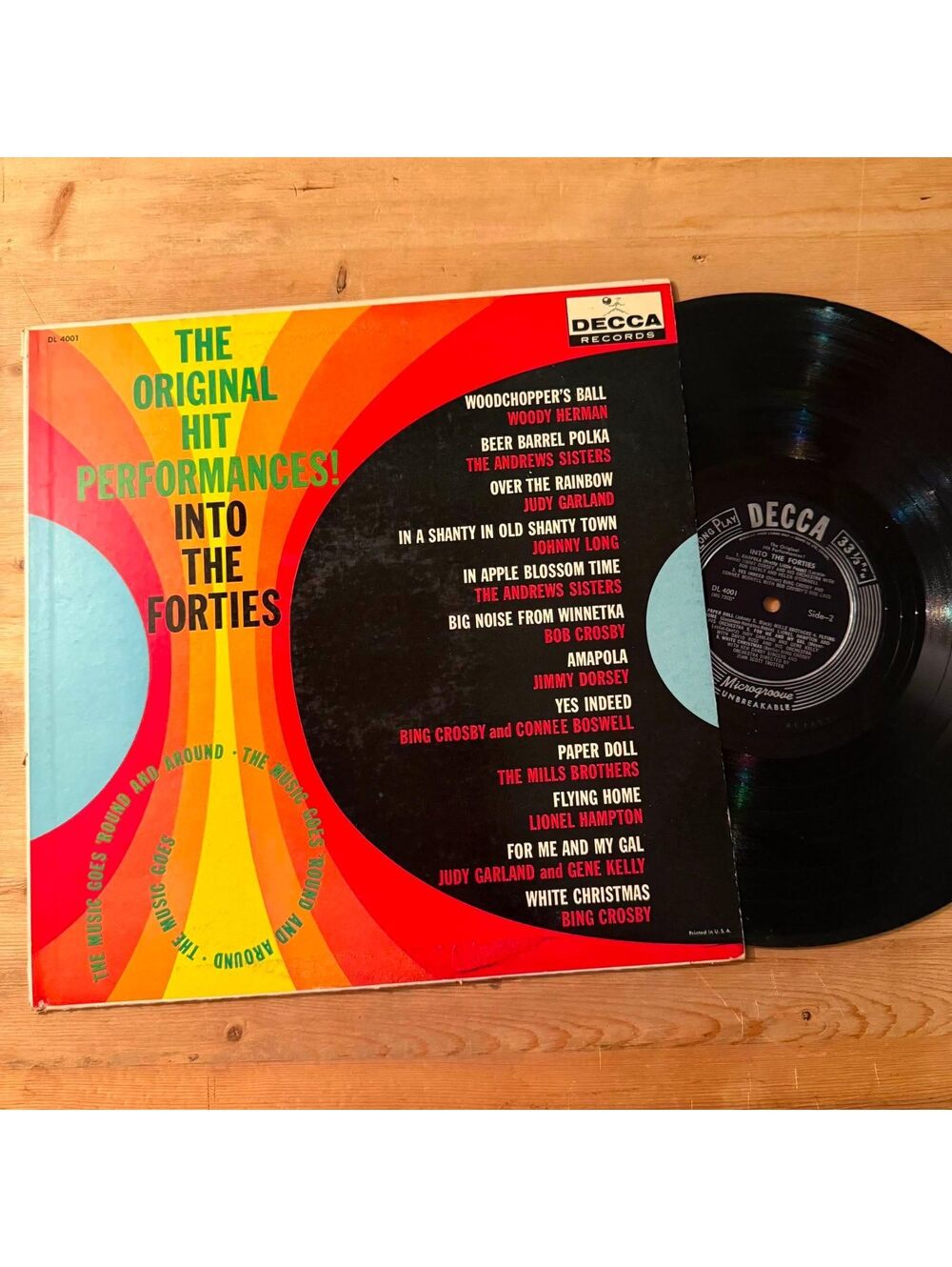 Various - The Original Hits Performances! into the Forties 33rpm VG+ VR21